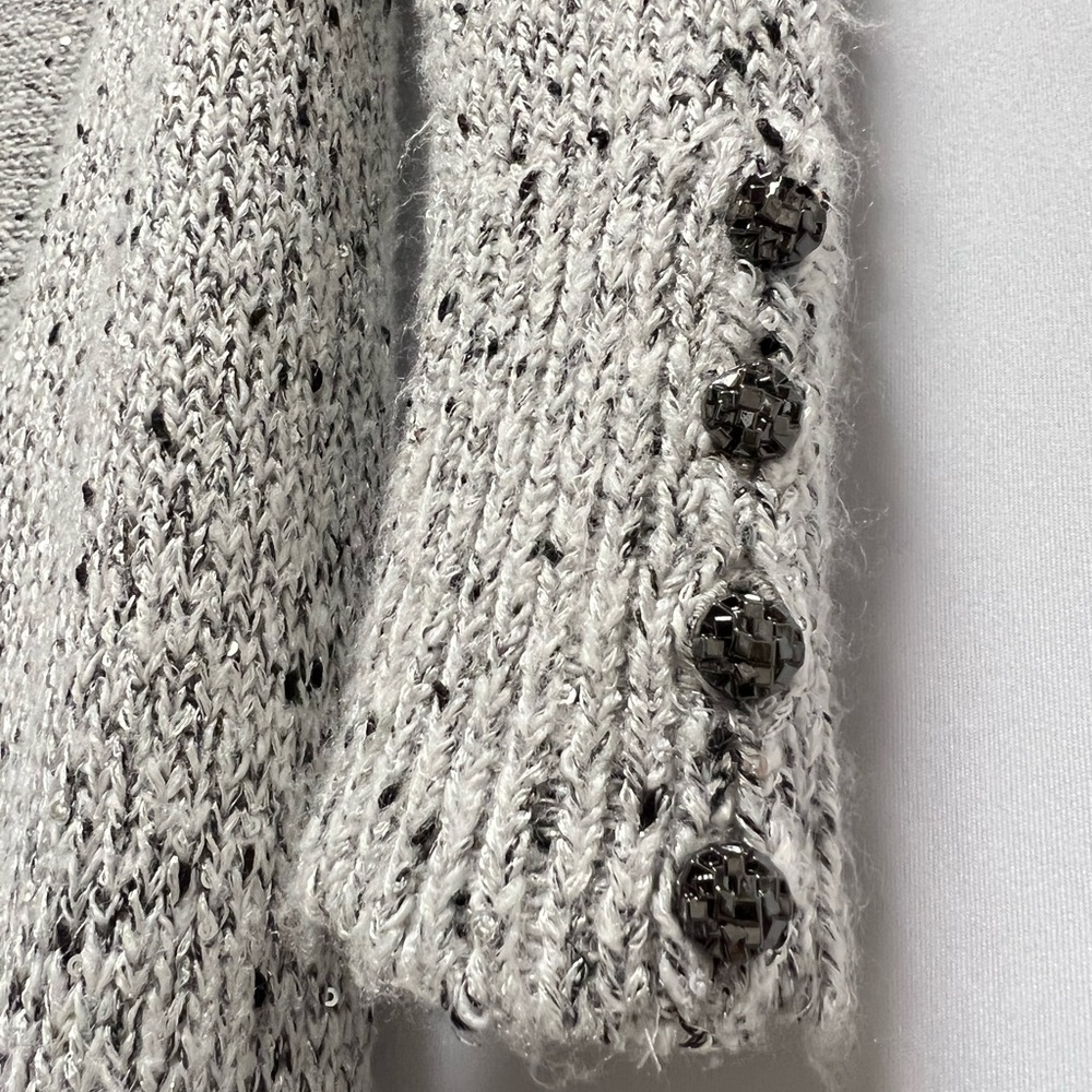 Whbm Button Cuff Sequin Duster S - image 6